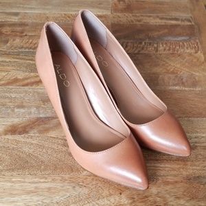 Aldo Leather 3" Heels with embellishments Size 8